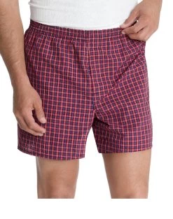 Hanes Classics Men's TAGLESS Tartan Boxers With Comfort Flex Waistband 5-Pack