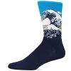 Hot Sox Mens Artist Series Great Wave Sock -Outfit Fashion Shop hm400007 sk asst1 988