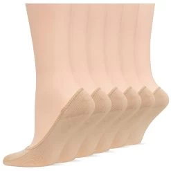 Hot Sox Womens Originals Solid 6 Pack Footliner Socks 17 Hot Sox Womens Originals Solid 6 Pack Footliner Socks -Outfit Fashion Shop ho000105pk sk nude 288