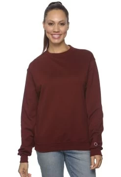 Champion Men's Double Dry Eco Fleece Crew -Outfit Fashion Shop marroon