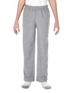 Gildan Youth Heavy Blend Open Bottom Sweatpants, XL, Sport Grey