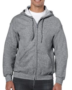 Gildan Mens Heavy Blend Full Zip Hooded Sweatshirt, XL, Navy -Outfit Fashion Shop mesibas com 637472698557936611
