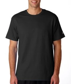 Champion Men's Basic Tee -Outfit Fashion Shop t425 black