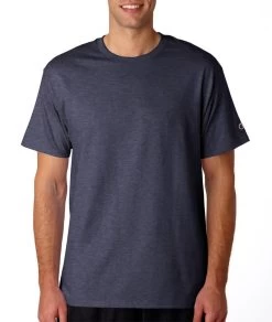 Champion Men's Basic Tee -Outfit Fashion Shop t425 charcoal heather