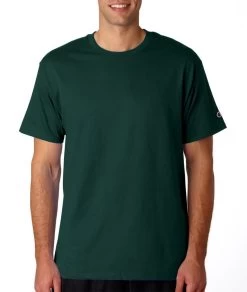 Champion Men's Basic Tee -Outfit Fashion Shop t425 dark green