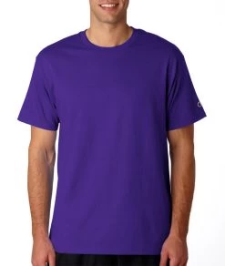 Champion Men's Basic Tee -Outfit Fashion Shop t425 purple